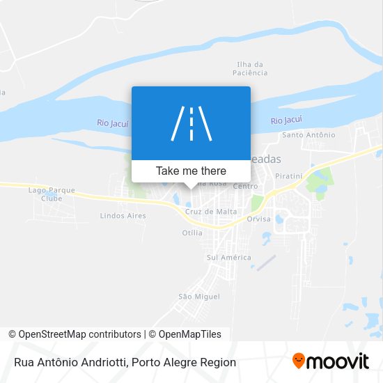Rua Antônio Andriotti map