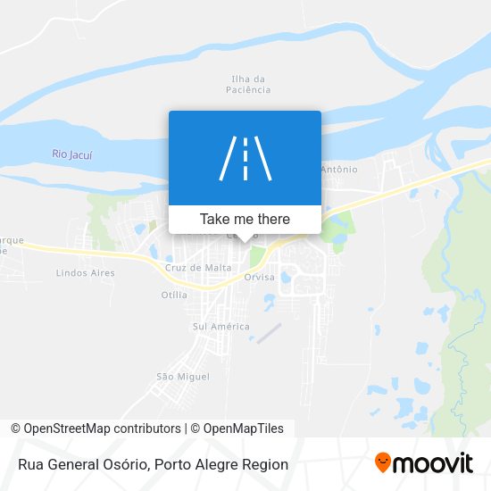 Rua General Osório map