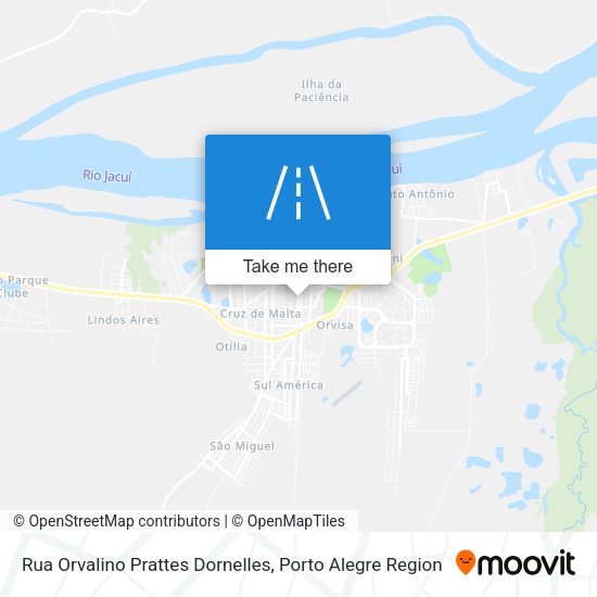 Rua Orvalino Prattes Dornelles map