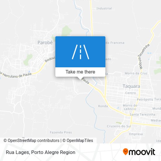 Rua Lages map