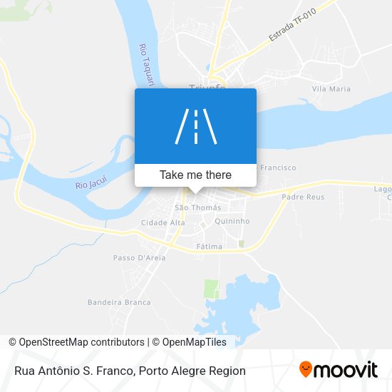 Rua Antônio S. Franco map