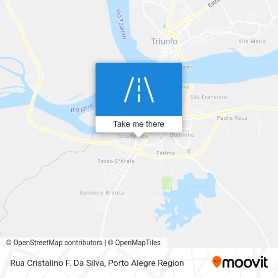 Rua Cristalino F. Da Silva map