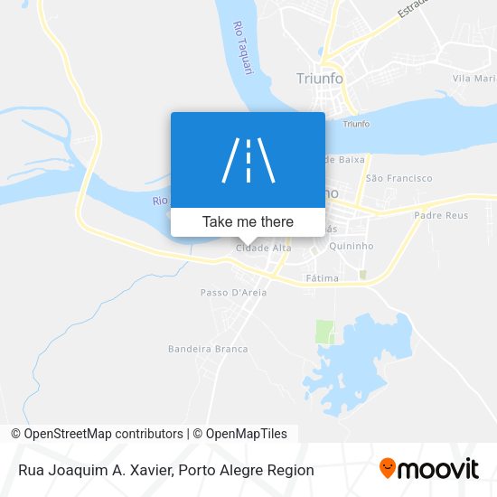 Rua Joaquim A. Xavier map