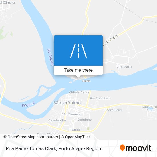 Rua Padre Tomas Clark map