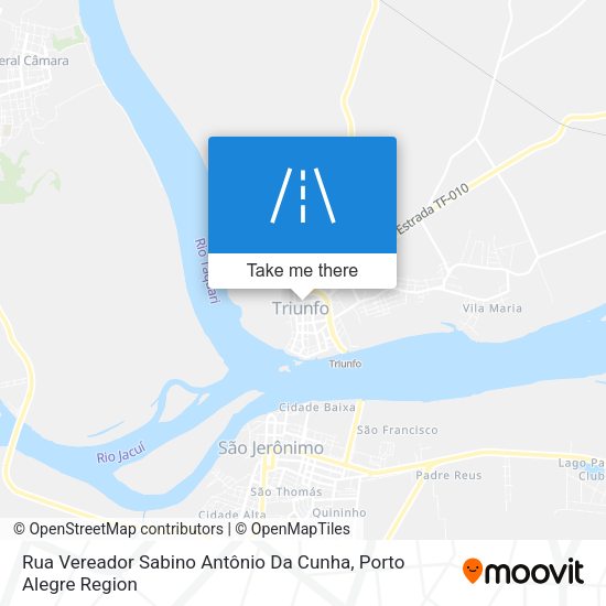 Rua Vereador Sabino Antônio Da Cunha map