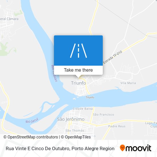 Rua Vinte E Cinco De Outubro map
