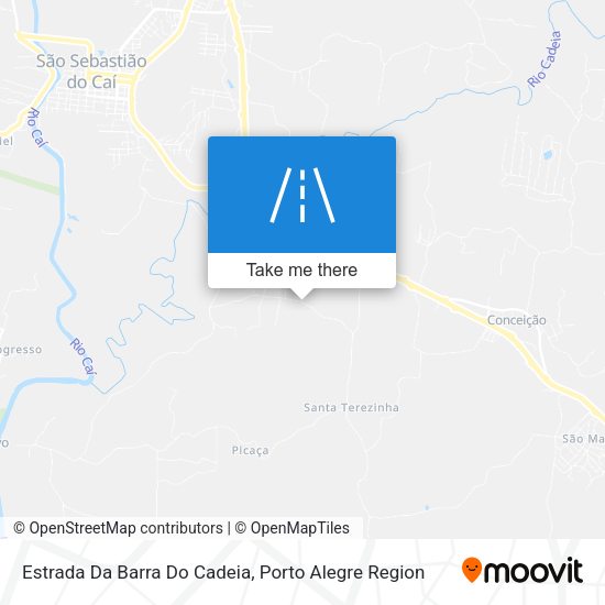 Estrada Da Barra Do Cadeia map
