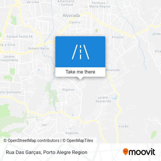 Rua Das Garças map