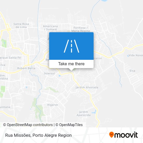 Rua Missões map