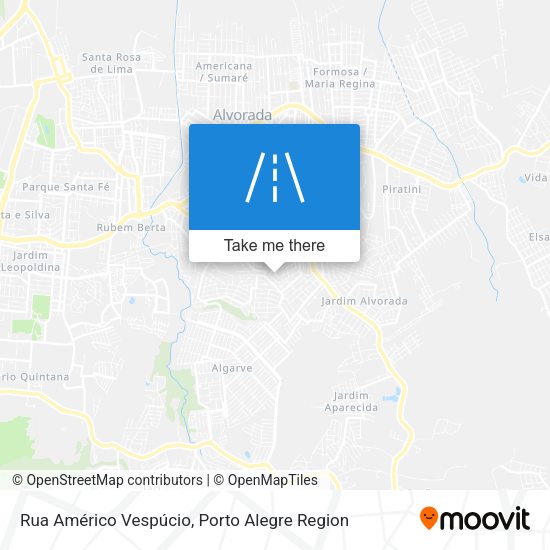 Rua Américo Vespúcio map