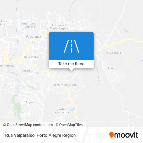 Rua Valparaíso map