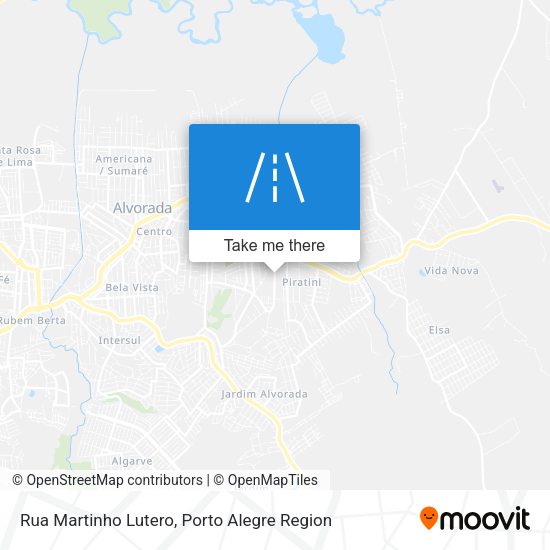 Rua Martinho Lutero map
