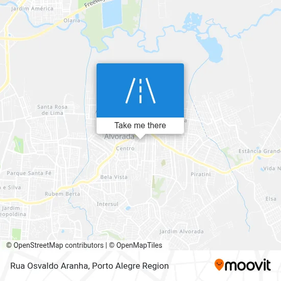 Rua Osvaldo Aranha map