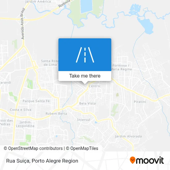 Rua Suiça map