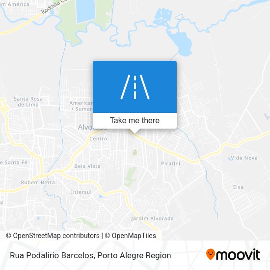Rua Podalirio Barcelos map