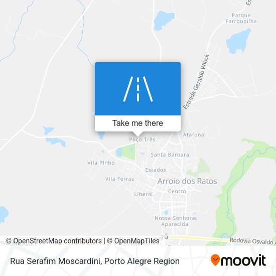 Rua Serafim Moscardini map