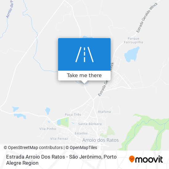 Estrada Arroio Dos Ratos - São Jerônimo map