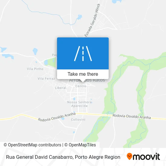 Rua General David Canabarro map