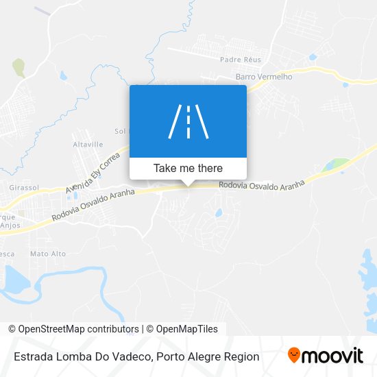 Estrada Lomba Do Vadeco map