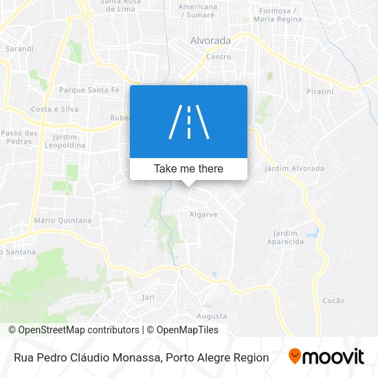 Rua Pedro Cláudio Monassa map