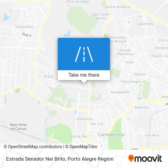 Estrada Senador Nei Brito map
