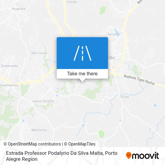 Estrada Professor Podalyrio Da Silva Malta map