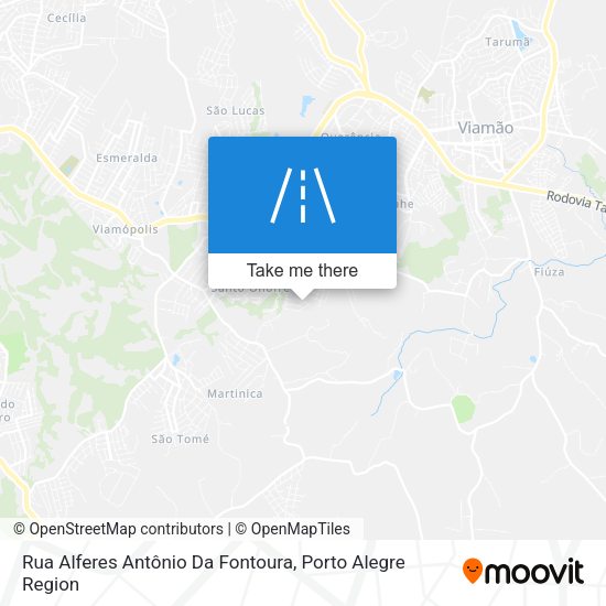 Rua Alferes Antônio Da Fontoura map