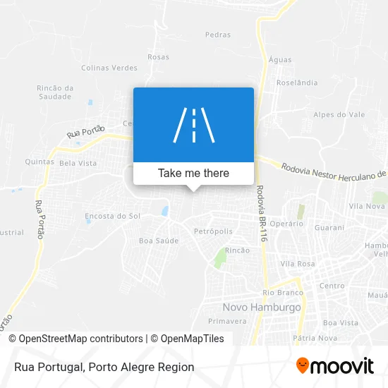 Rua Portugal map