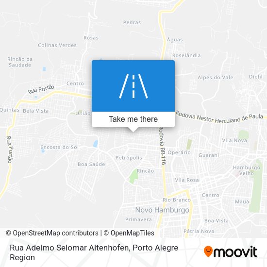Rua Adelmo Selomar Altenhofen map