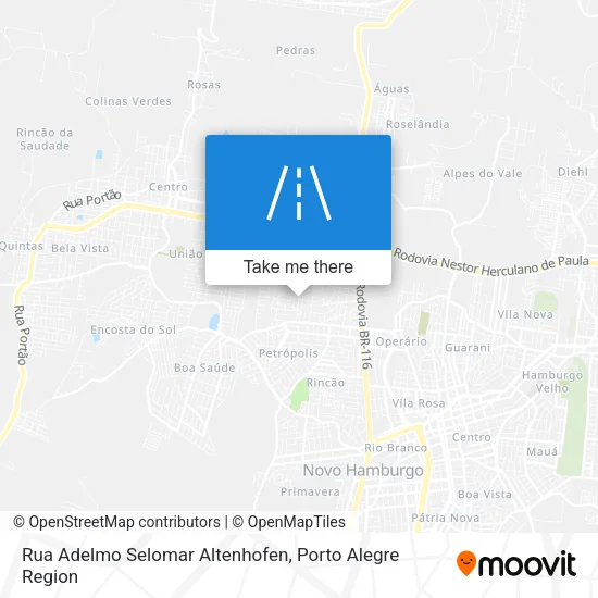 Rua Adelmo Selomar Altenhofen map