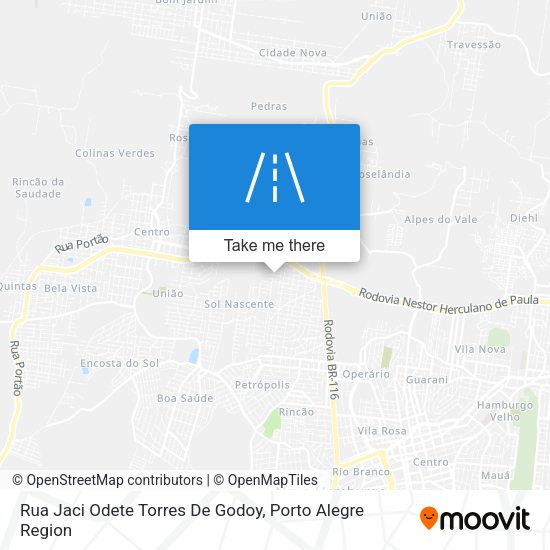 Rua Jaci Odete Torres De Godoy map