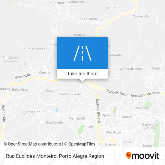 Rua Euclides Monteiro map