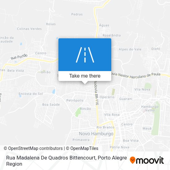 Rua Madalena De Quadros Bittencourt map