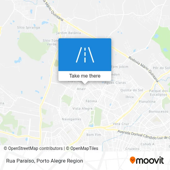 Rua Paraíso map