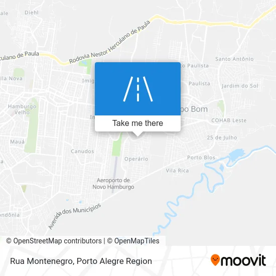 Rua Montenegro map