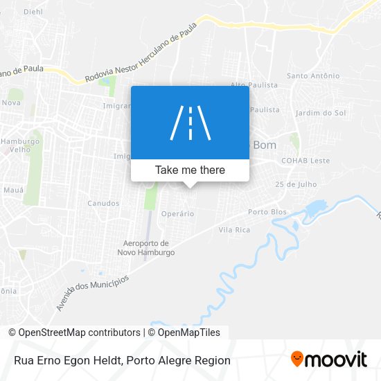 Rua Erno Egon Heldt map