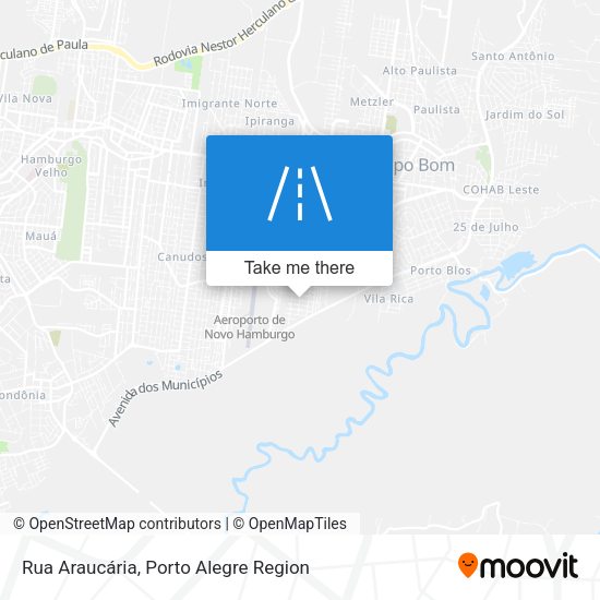 Rua Araucária map