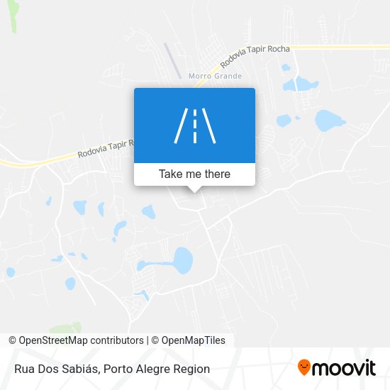 Rua Dos Sabiás map