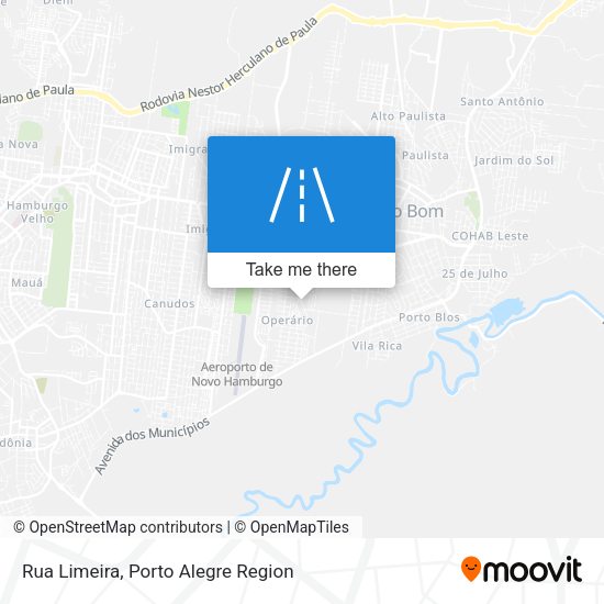 Rua Limeira map