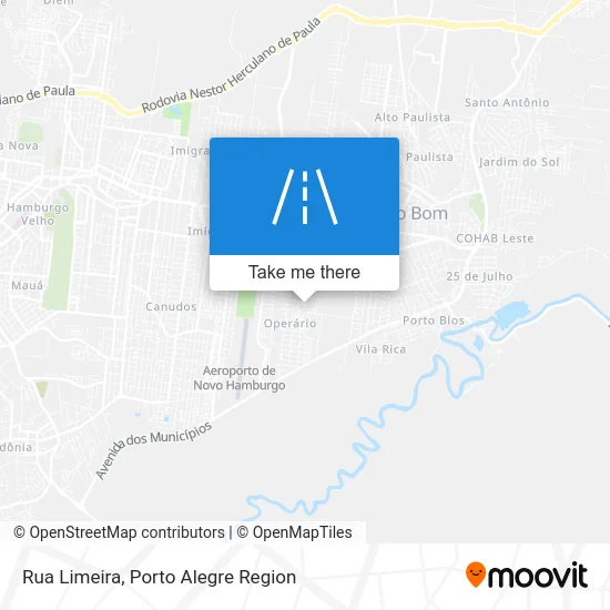 Rua Limeira map