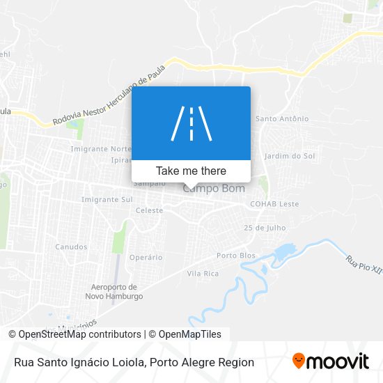 Rua Santo Ignácio Loiola map
