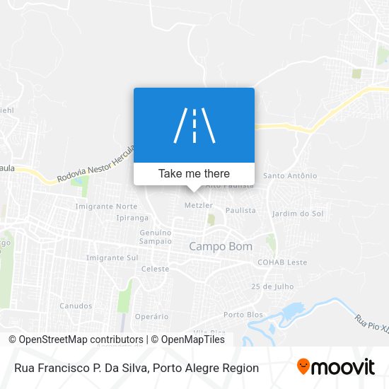 Rua Francisco P. Da Silva map
