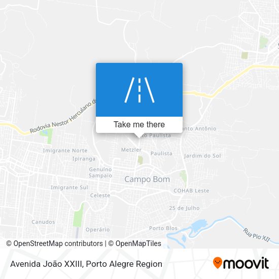 Avenida João XXIII map