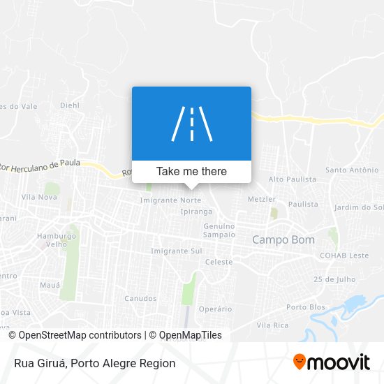 Rua Giruá map