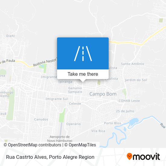 Rua Castrto Alves map