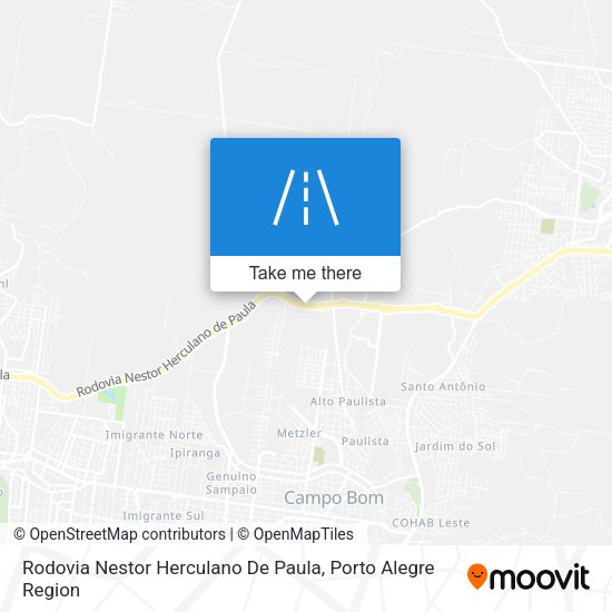 Rodovia Nestor Herculano De Paula map
