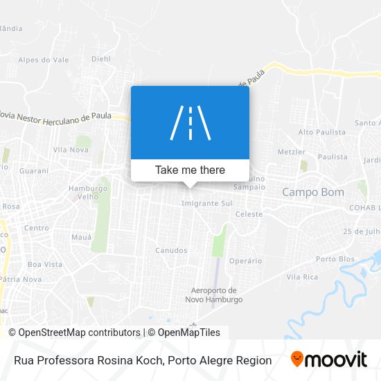 Rua Professora Rosina Koch map