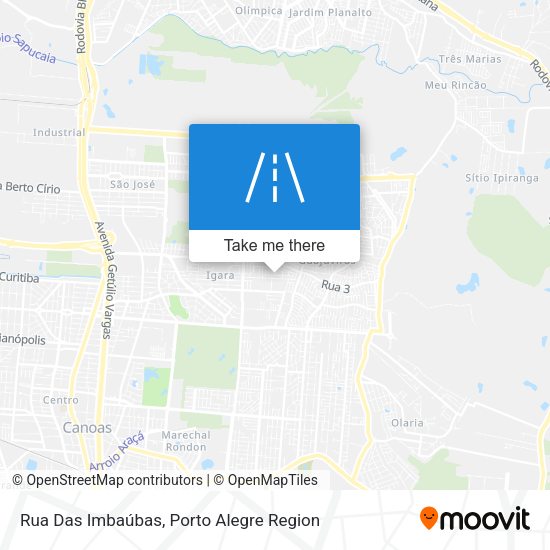 Rua Das Imbaúbas map
