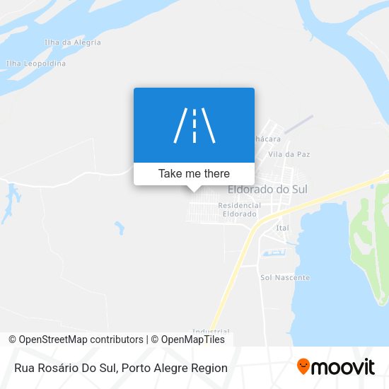 Rua Rosário Do Sul map