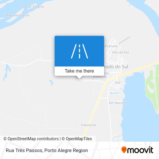 Rua Três Passos map